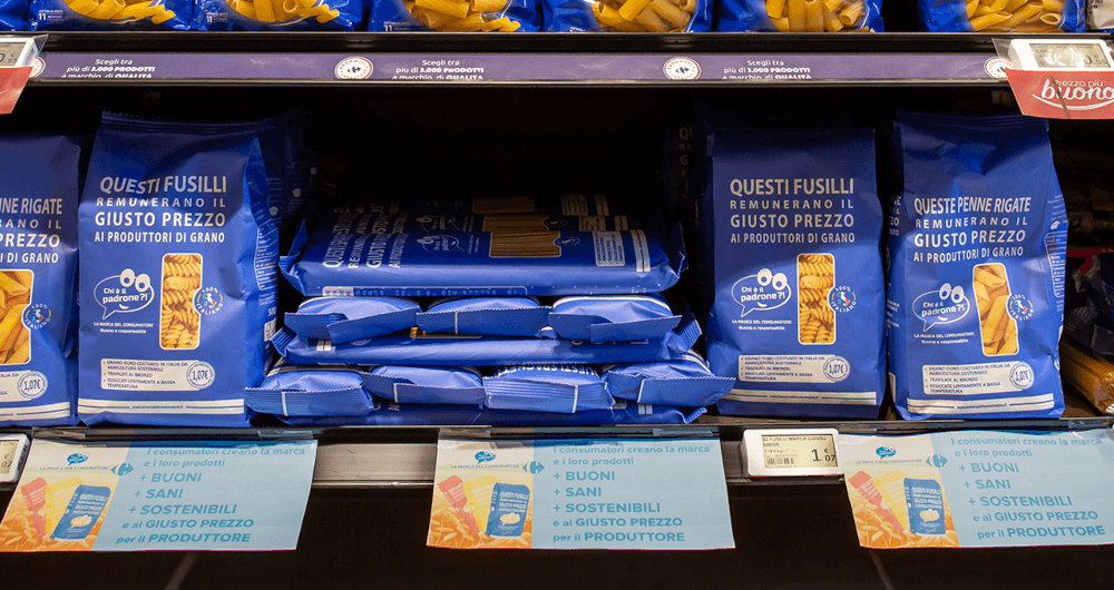 Pasta created by Italian consumers arrives on Carrefour's shelves